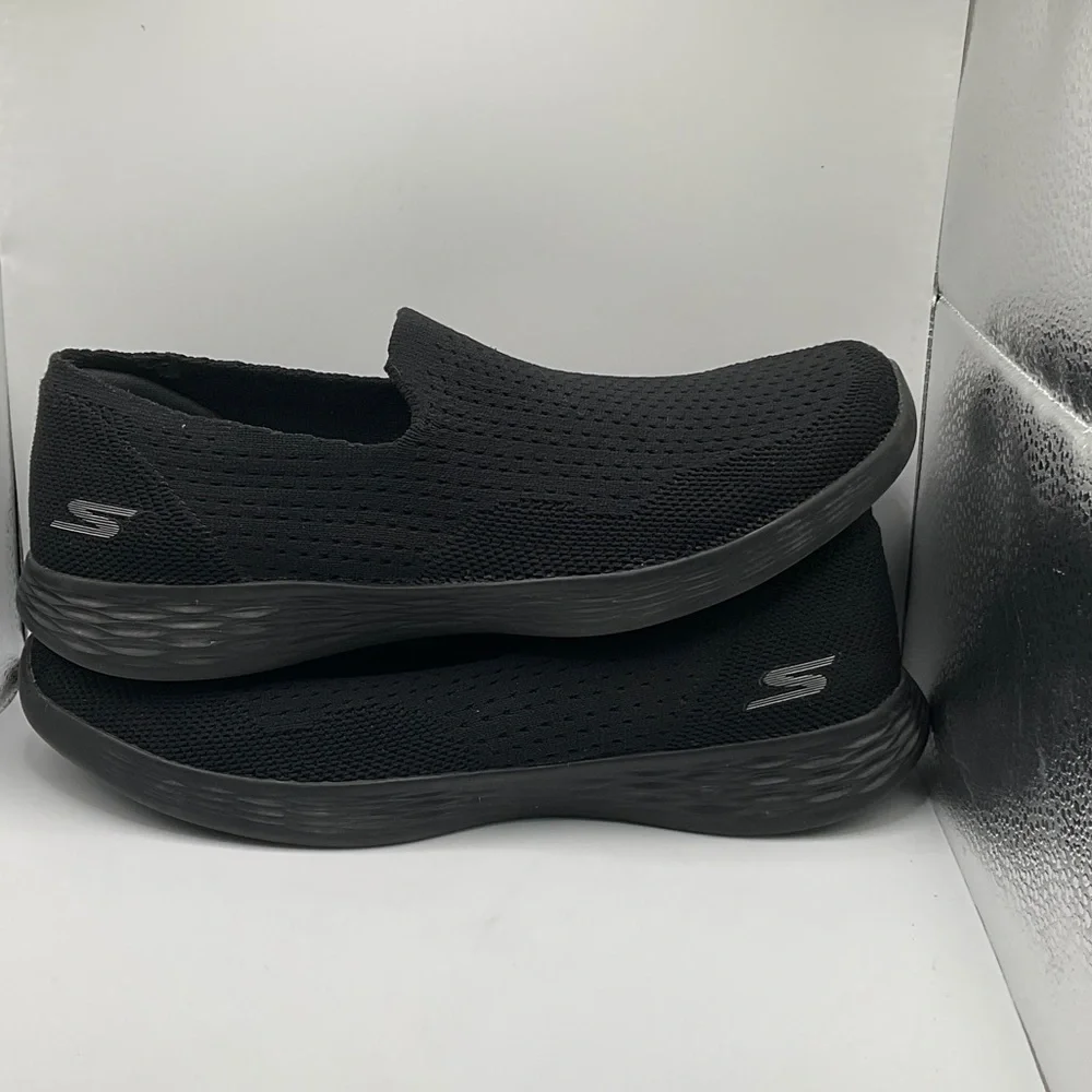 Skechers Black Knit Comfort Shoes